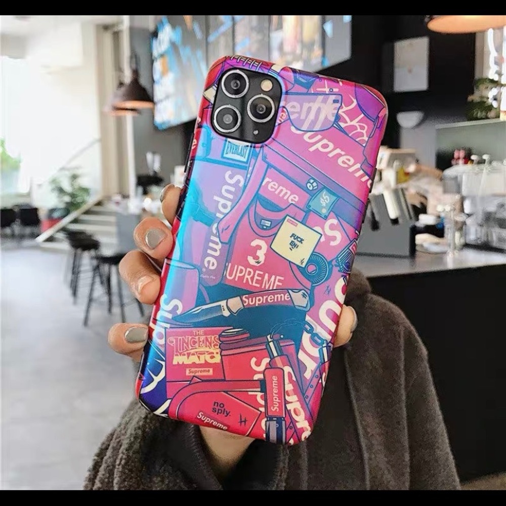 iphone 11 pro max 6.5 inch case red-sup Blue light